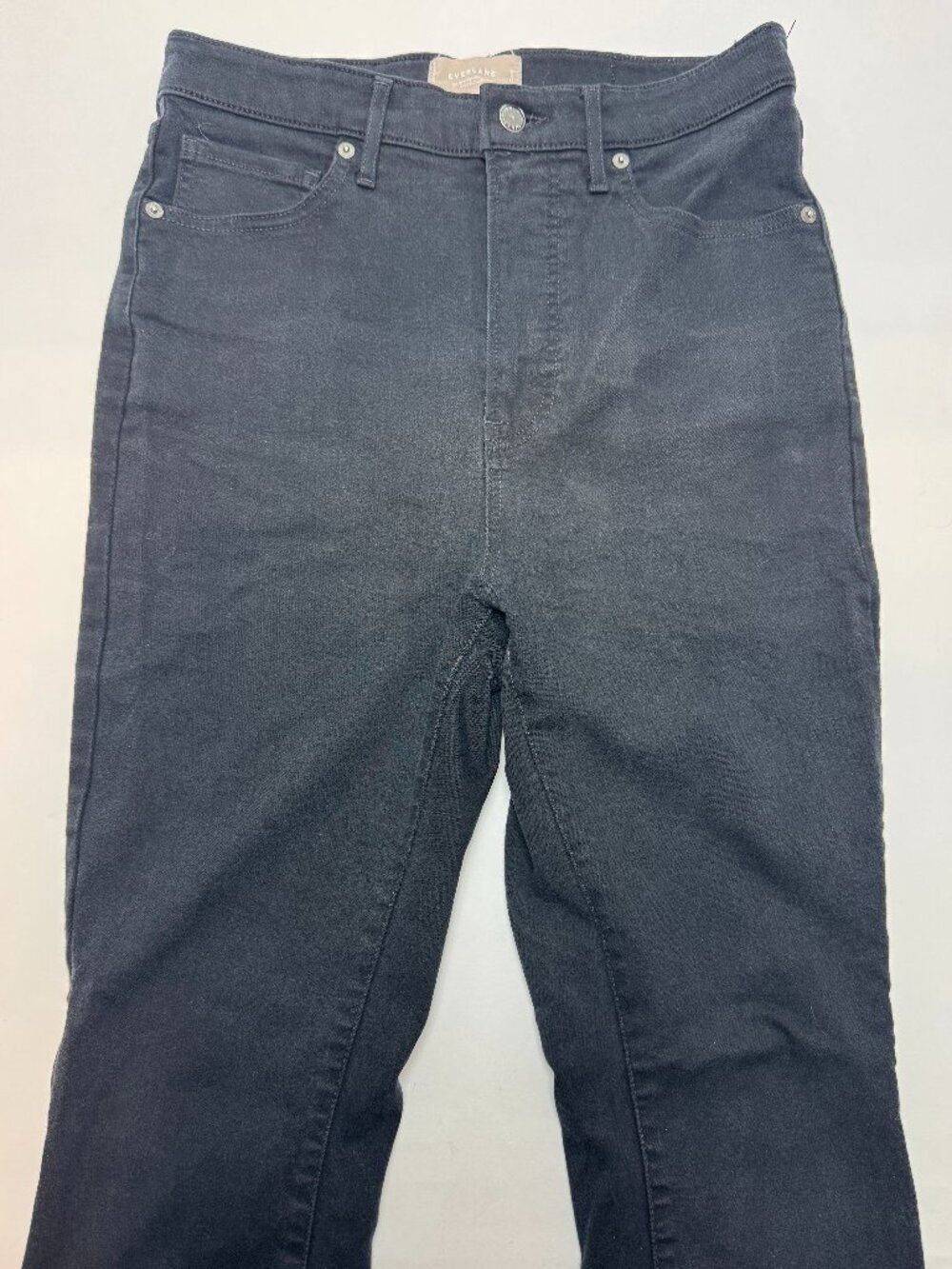 EVERLANE The Way-High Skinny Jean Worn-in Black Denim Size 31 Crop